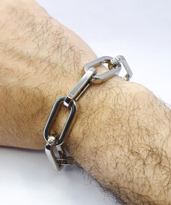 P350 - Pulseira Corrente Boston Prata