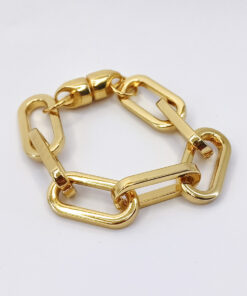 P351 - Pulseira Corrente Boston Dourada