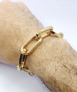 P351 - Pulseira Corrente Boston Dourada