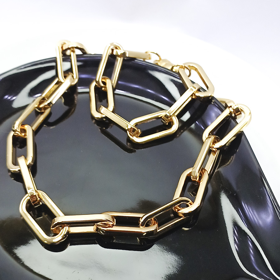 P351 - Pulseira Corrente Boston Dourada (4) P351 - Pulseira Corrente Boston Dourada