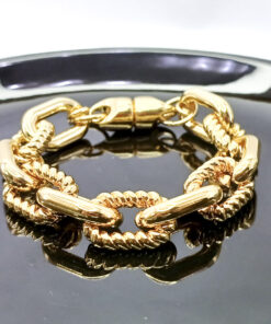 P352 - Pulseira Corrente Paris Dourada