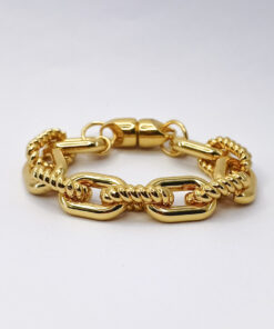 P352 - Pulseira Corrente Paris Dourada