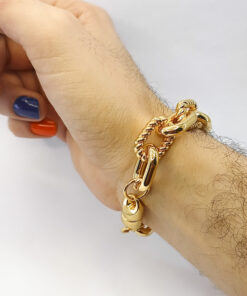 P352 - Pulseira Corrente Paris Dourada