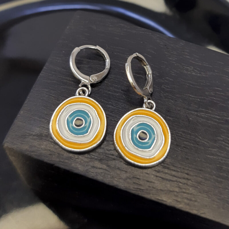 BP144 Brinco Olho Grego Laranja