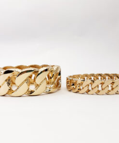 BR19 - Bracelete Corrente Médio Dourado