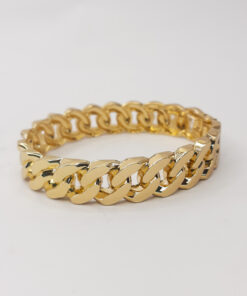 BR19 - Bracelete Corrente Médio Dourado