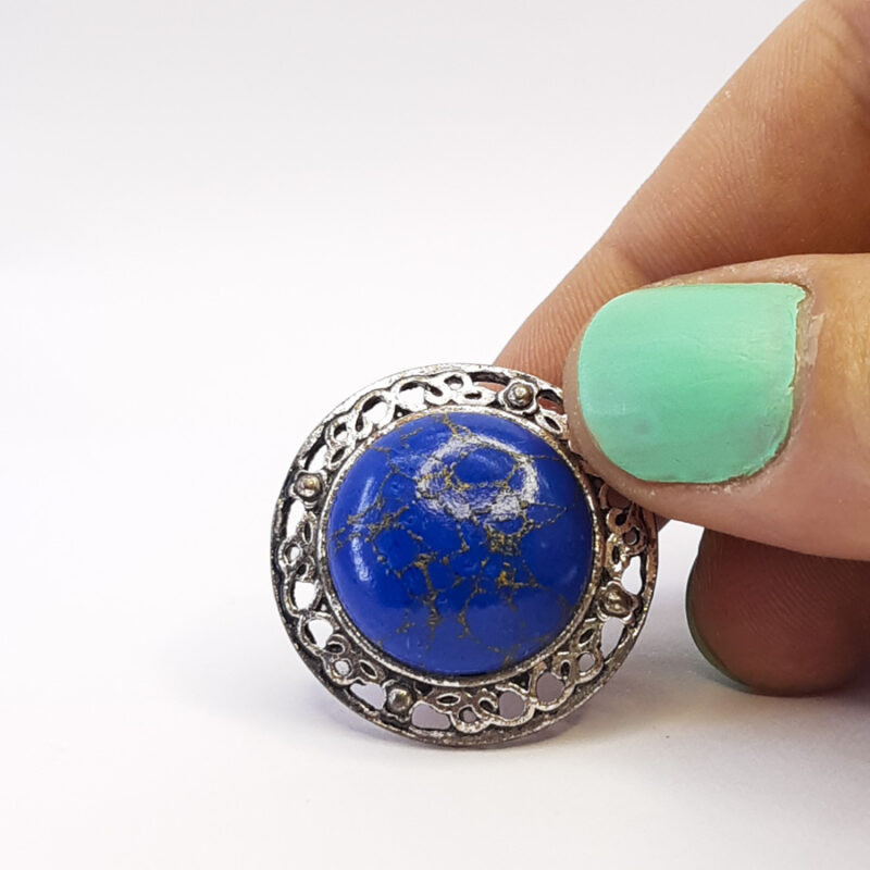 A014 Anel de Pedra Lápis Lazúli