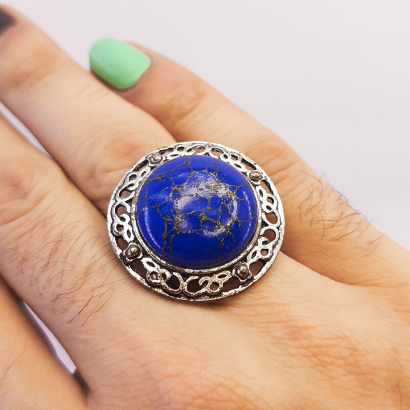 A014 Anel de Pedra Lápis Lazúli