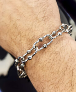 P354 Pulseira Corrente Rio Prata