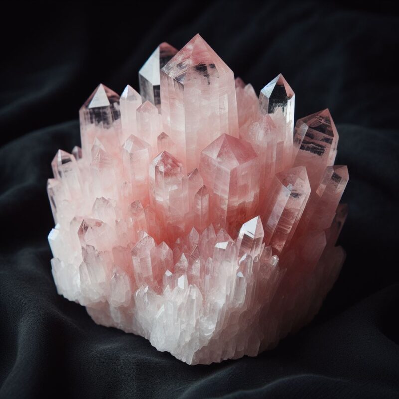 Pedra quartzo rosa Bruta