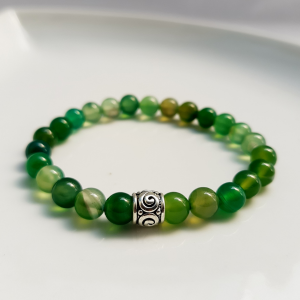 Pulseira Pedra Ágata Verde