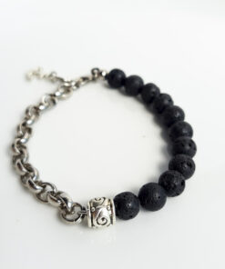 P362 - Pulseira Metá-Metá Lava Vulcânica