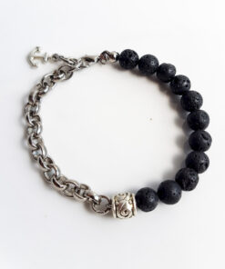 P362 - Pulseira Metá-Metá Lava Vulcânica
