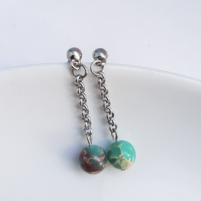 BP147 - Brinco Jaspe Imperial Mar Verde