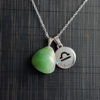 C181 - Colar Signo Libra com Pedra Quatzo Verde