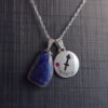C183 - Colar de Signo Sagitário com Pedra Sodalita