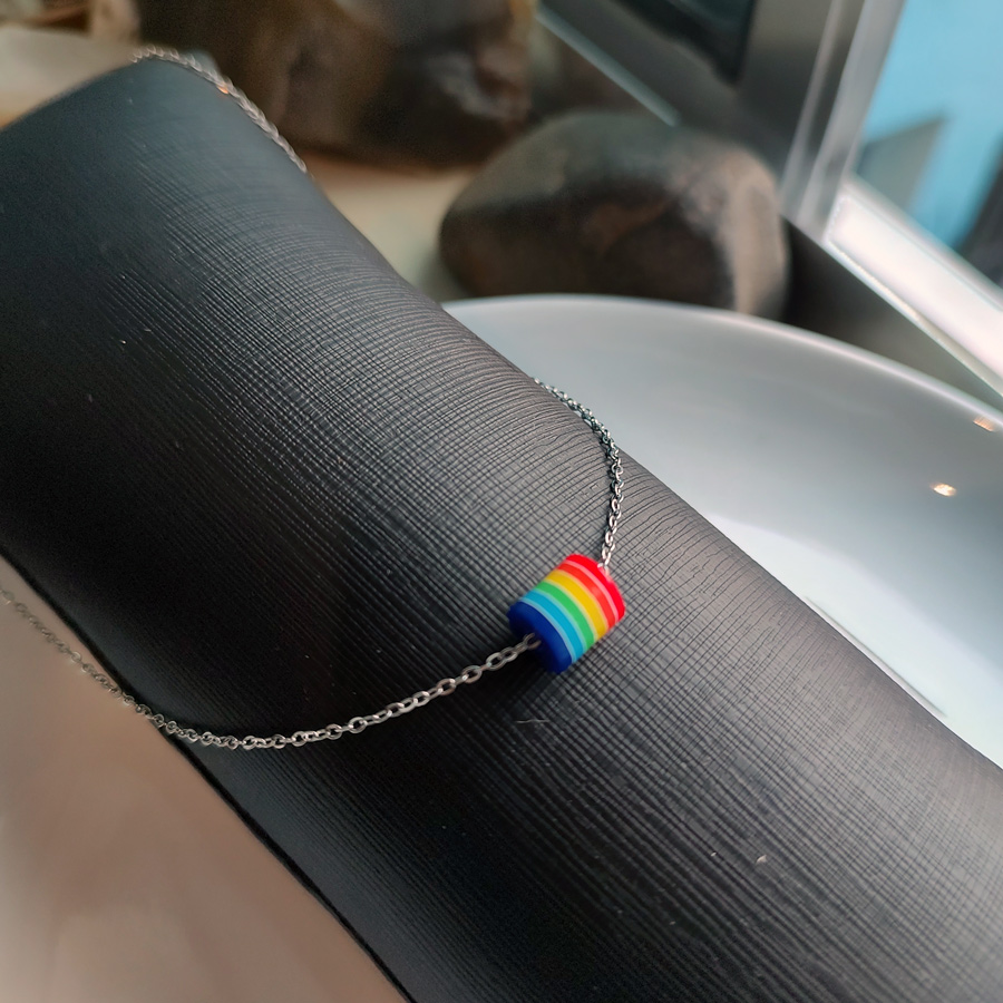 C192 - Colar do Orgulho LGBT+ Aço Inox (2) C192 - Colar do Orgulho LGBT+ Aço Inox