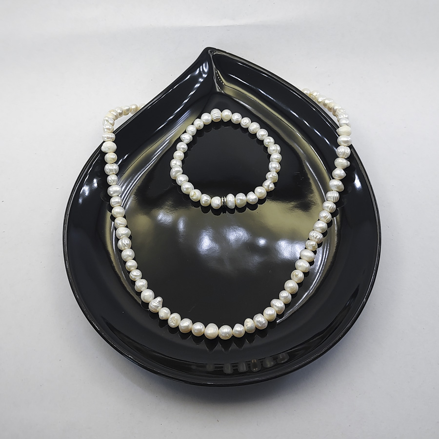 P336 - Pulseira de Pérolas Naturais (6) P336 - Pulseira de Pérolas Naturais