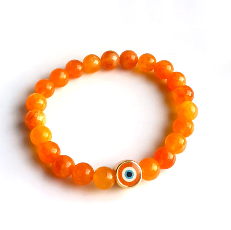 P370 - Pulseira Jade Laranja