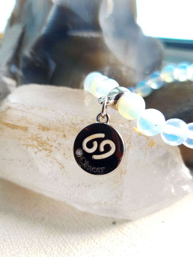 P375 - Pulseira Signo Cancer Pedra da Lua (10) P375 - Pulseira do Signo Cancer Pedra da Lua