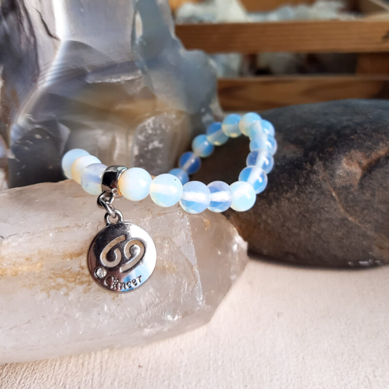 P375 - Pulseira do Signo Cancer Pedra da Lua