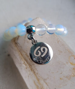 P375 - Pulseira do Signo Cancer Pedra da Lua