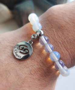 P375 - Pulseira do Signo Cancer Pedra da Lua