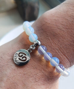 P375 - Pulseira do Signo Cancer Pedra da Lua