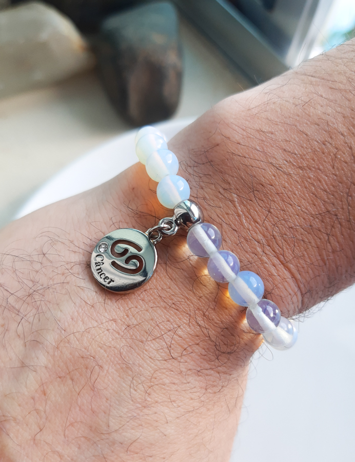 P375 - Pulseira do Signo Cancer Pedra da Lua (7) P375 - Pulseira do Signo Cancer Pedra da Lua