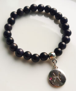 P382 - Pulseira Signo Peixes Pedra da Estrela