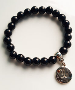 P383 - Pulseira do Signo Capricórnio Pedra Ônix