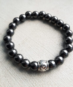 P384 - Pulseira de Pedra Hematita