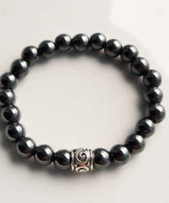 P384 - Pulseira de Pedra Hematita