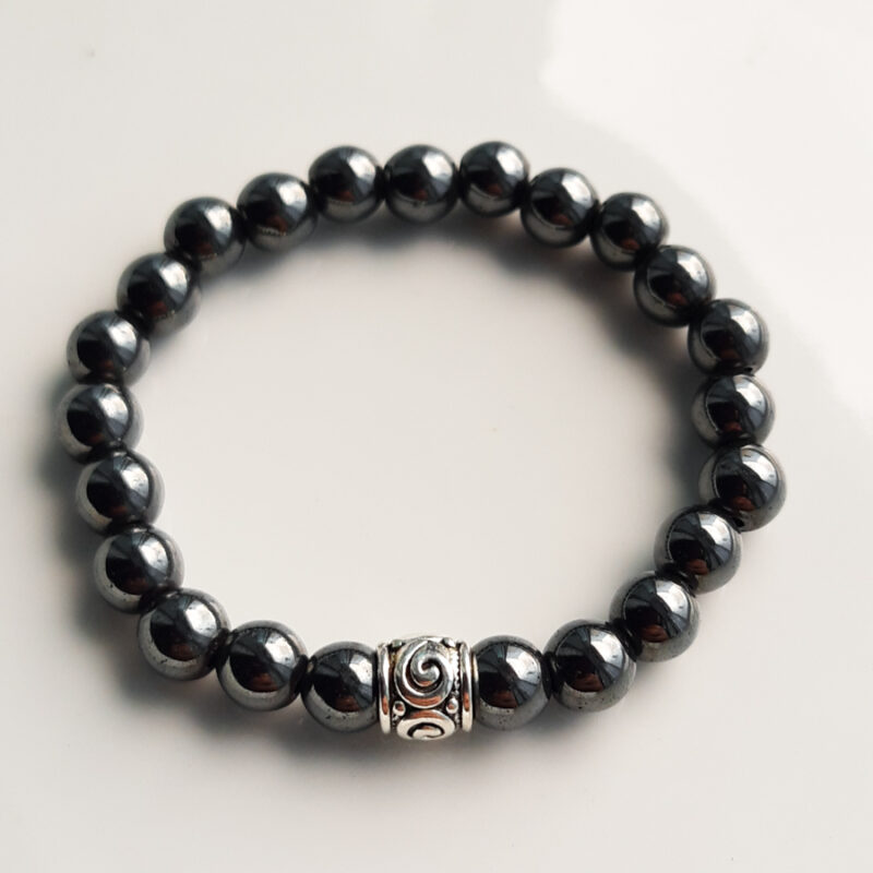 P384 - Pulseira de Pedra Hematita