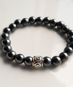 P384 - Pulseira de Pedra Hematita