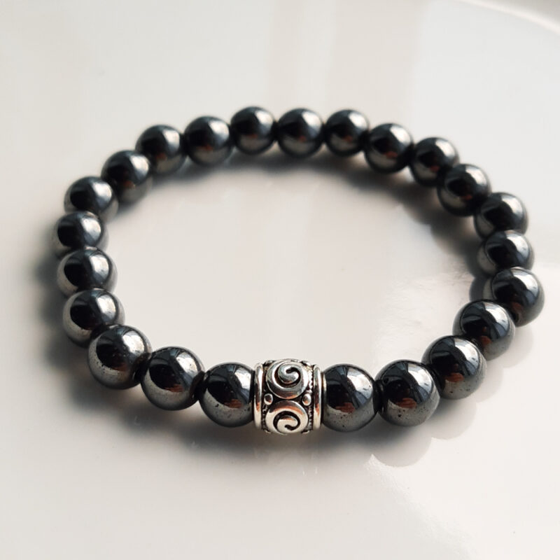 P384 - Pulseira de Pedra Hematita