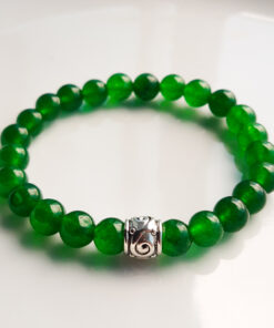 P387 - Pulseira de Pedra Jade Verde