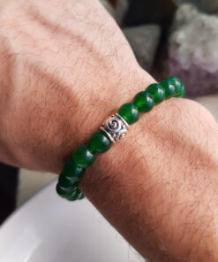 P387 - Pulseira de Pedra Jade Verde