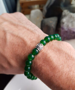 P387 - Pulseira de Pedra Jade Verde