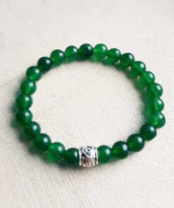 P387 - Pulseira de Pedra Jade Verde