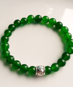 P387 - Pulseira de Pedra Jade Verde