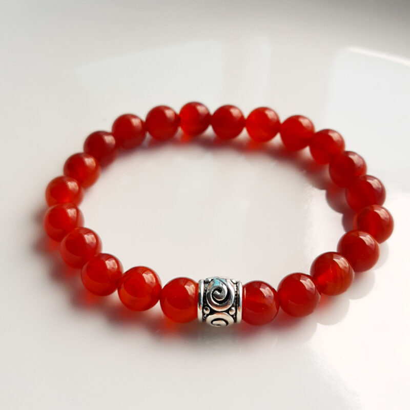 P388 - Pulseira de Pedra Cornalina