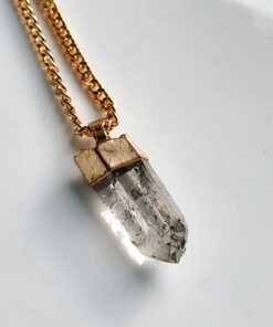 C212 - Colar Quartzo Transparente