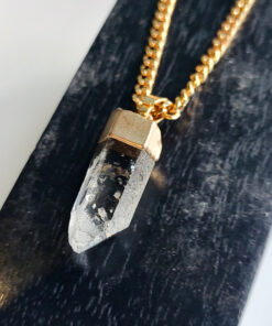 C212 - Colar Quartzo Transparente