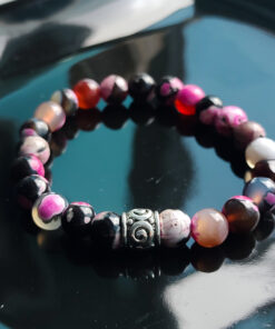 P396 - Pulseira de Pedra Rodonita