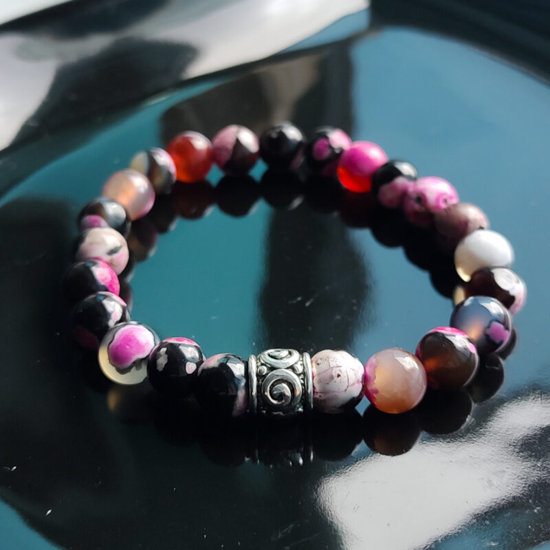 P396 - Pulseira de Pedra Rodonita