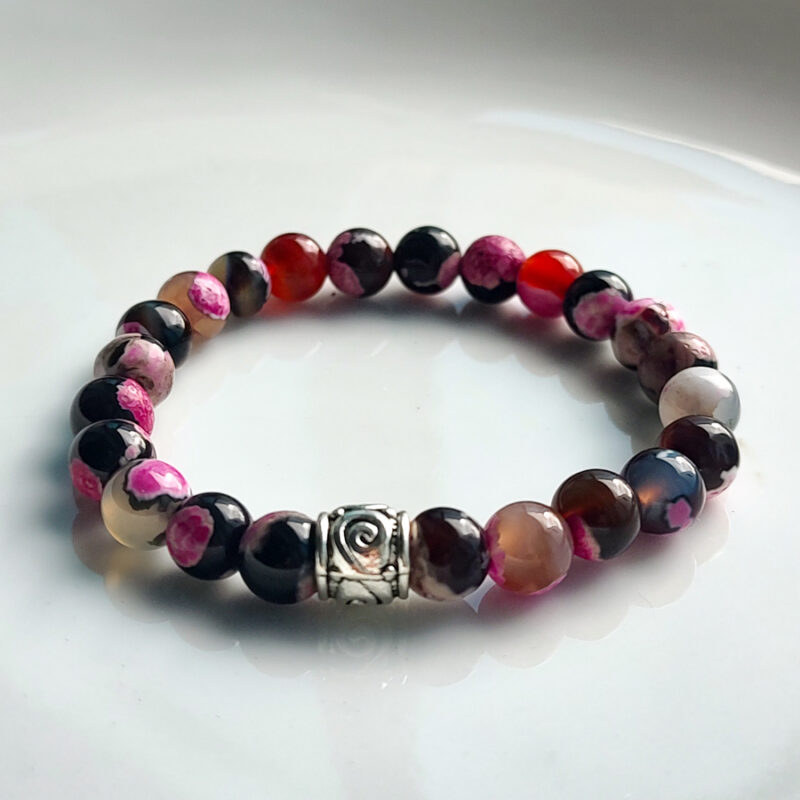 P396 - Pulseira de Pedra Rodonita