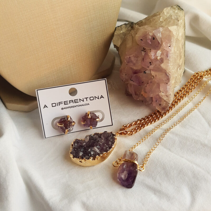 BP282 - Brinco Pedras Elementares Ametista