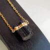 C224 - Colar Choker Turmalina Negra
