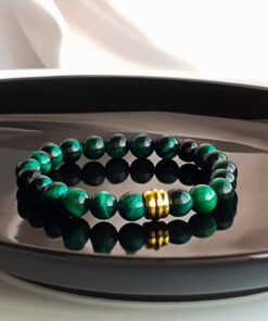 P399 - Pulseira Olho de Tigre Verde